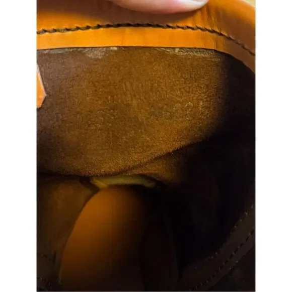 Red Wing Shoes Size 12 Engineer Leather Boots Chocolate Brown Men Oil Resistant - Picture 8 of 9